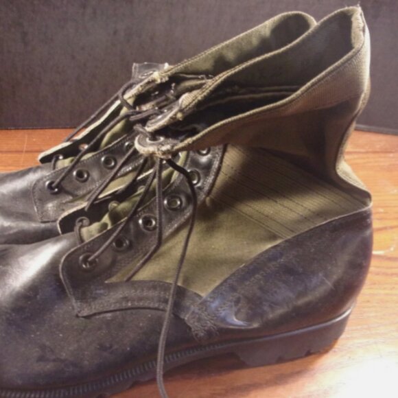 DEC 1966 BATA VIETNAM ERA SPIKE PROTECTIVE COMBAT sz14N JUNGLE BOOTS SI 460 main image 6